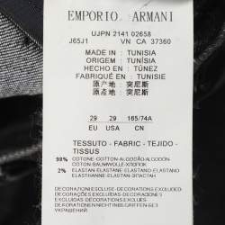Pre Owned Emporio Armani Black Stretch Denim Jude Sexy Fit Jeans S
