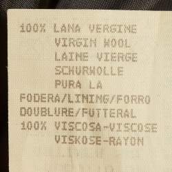 Pre Owned Emporio Armani Grey Wool Regular Fit Suit M