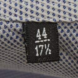 Pre Owned Emporio Armani Blue Cotton Long Sleeve Shirt XXXL