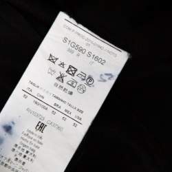 Pre Owned Emporio Armani Black Frayed Trim Wool Jacket XL