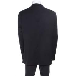 Pre Owned Emporio Armani Navy Blue Wool Josh Line Tailored Blazer 3XL