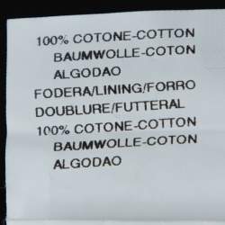 Pre Owned Emporio Armani Black Cotton Regular Fit Trousers XL