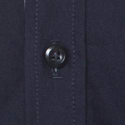 Pre Owned Emporio Armani Navy Blue Cotton Supreme Shirt L