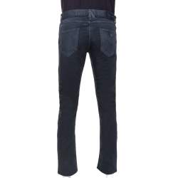 Pre Owned Emporio Armani Dark Grey Overdyed Denim Slim Fit Jeans L