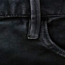 Pre Owned Emporio Armani Dark Grey Overdyed Denim Slim Fit Jeans L