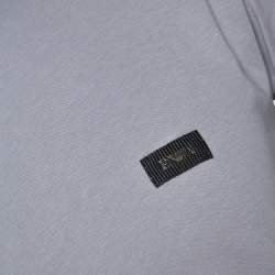 Pre Owned Emporio Armani Grey Cotton Crew Neck Fitted T-Shirt L