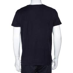Pre Owned Emporio Armani Navy Blue Cotton Jude Sexy Fit T-Shirt XXL