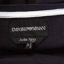 Pre Owned Emporio Armani Navy Blue Cotton Jude Sexy Fit T-Shirt XXL