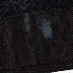 Pre Owned Emporio Armani Black Wool Blend Trousers S