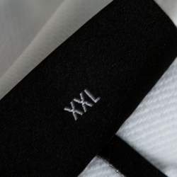 Pre Owned Emporio Armani White Cotton Logo Patch Sweatshirt XXL