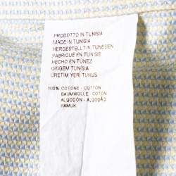 Emporio Armani Light Green Cotton Button Front Shirt S