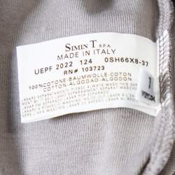Emporio Armani Grey Cotton Short Sleeve Crewneck T-Shirt L