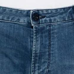 Pre Owned Emporio Armani Blue Denim Straight Leg Jeans XXL