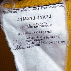 Pre Owned Emporio Armani Mustard Yellow Cotton Polo T-Shirt M