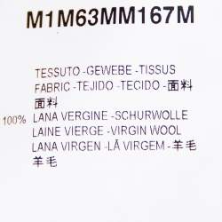 Pre Owned Emporio Armani Red Wool V-Neck Sweater XL