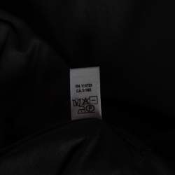 مملوكة مسبقًا Emporio Armani Black Cotton Shawl Lapel Collar Detail Button Front Shirt S 