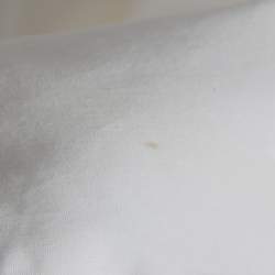 Pre Owned قميص أمبوريو أرماني أزرار أمامية ياقة مرتفعة قطن أبيض مقاس متوسط