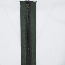 Pre Owned Emporio Armani White Cotton Contrast Trim Zip Front Slim Fit Shirt M