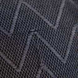 Pre Owned Emporio Armani Black Patterned Knit Long Sleeve T-Shirt L