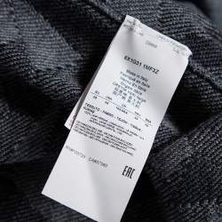 Pre Owned كارديغان أمبوريو أرماني أزرار أمامية تريكو نمط هندسي مونوكروم مقاس متوسط