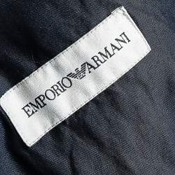 Pre Owned Emporio Armani Midnight Blue Cotton Utility Jacket M