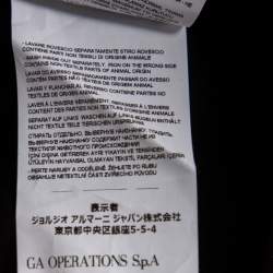 Pre Owned Emporio Armani Navy Blue Cotton Pique Logo Patch Polo T-Shirt XXL