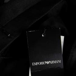 Pre Owned Emporio Armani Charcoal Grey Wool tapered Leg Pants XXL