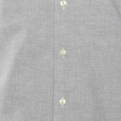 Emporio Armani Grey Cotton Button Front Shirt M