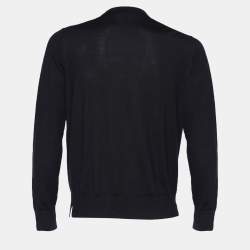 Pre Owned Emporio Armani Dark Blue Knit Crew Neck Jumper XL