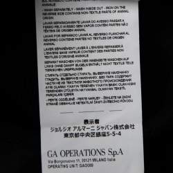 Pre Owned Emporio Armani Black Textured Knit Short Sleeve Polo T-Shirt L