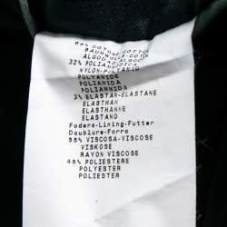 Pre Owned Emporio Armani Navy Blue Cotton David Line Single Button Blazer L