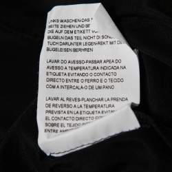 Pre Owned Emporio Armani Black Printed Cotton T-Shirt XL