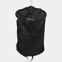 Pre Owned Emporio Armani Brown Textured Wool Single-Breasted Blazer M