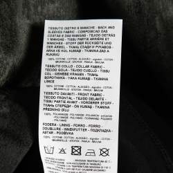 Pre Owned Emporio Armani Black & Camouflage Paneled Cotton Short Sleeve T-Shirt S