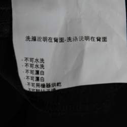 Pre Owned Emporio Armani Black Crepe Trousers M