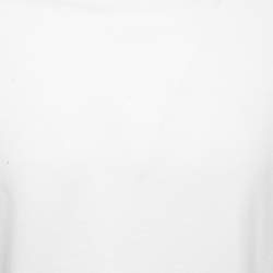 Pre Owned Emporio Armani White Cotton Logo Printed Crewneck T-Shirt XXL