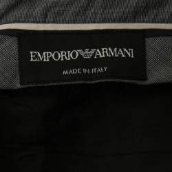 Pre Owned Emporio Armani Plum Purple Wool Single-Breasted Suit L