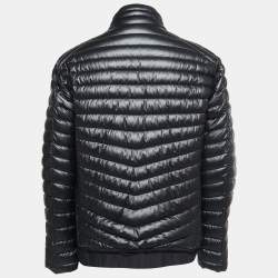 Pre Owned Emporio Armani Black Polyester Padded Puffer Jacket XXL