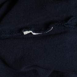 Pre Owned Emporio Armani Navy Blue Cotton Pique Polo T-Shirt XL