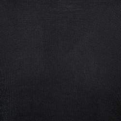 Pre Owned Emporio Armani Black Knit Long Sleeve Jumper L