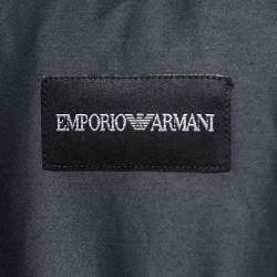 Emporio Armani Grey Cotton Button Front Long Sleeve Shirt S