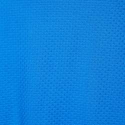 Emporio Armani Blue Basket Weave Pattern Cototn Knit T-Shirt XXL