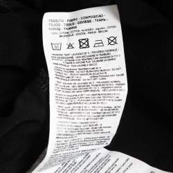 مملوكة مسبقًا Emporio Armani Essential Black Cotton Crew Neck T-Shirt L