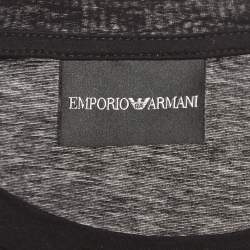 Pre Owned Emporio Armani Black Cotton T-Shirt L