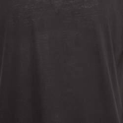 Pre Owned Emporio Armani Black Cotton T-Shirt L