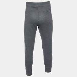 Pre Owned Emporio Armani Grey Knit Jogger Pants XL
