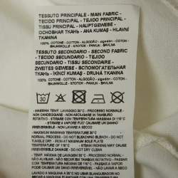 Pre Owned Emporio Armani White r-EAcreate Logo Intarsia Cotton Crew Neck T-Shirt L