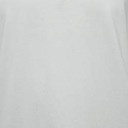 مملوكة مسبقًا Emporio Armani White r-EAcreate Embroidery Tencel Crew Neck T-Shirt L