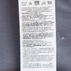 Pre Owned Emporio Armani Logo Print Tencel Crew Neck T-Shirt L