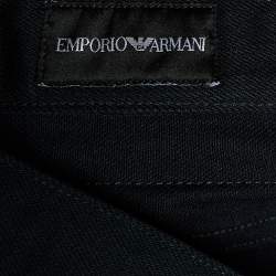 Emporio Armani Black Cotton Denim Shorts XL/Waist 38"